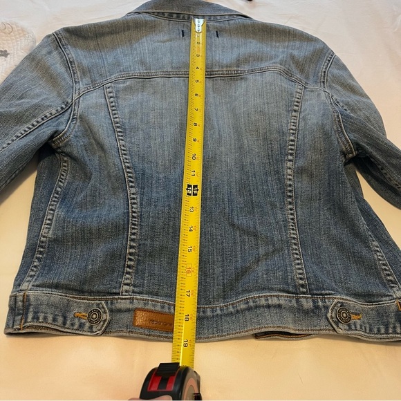 Red Engine Denim Blue Jean Jacket Giacca Women’s Small - Picture 14 of 14